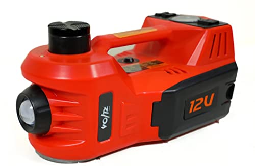 VOLTZ TY155HJ 5T Electric Hydraulic Jack with Inflation, 5 Ton Hydraulic 12V Car Floor Jack with Built-in Tire Inflator Pump & LED Light