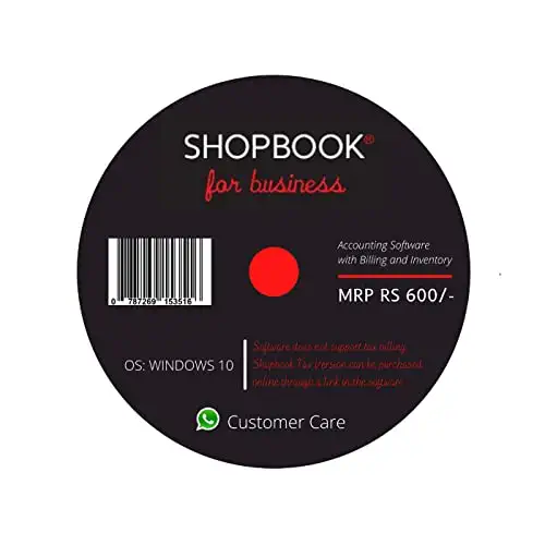 SHOPBOOK Accounting Software with POS Billing and Inventory for Small Business in CD ROM - [NON TAX]